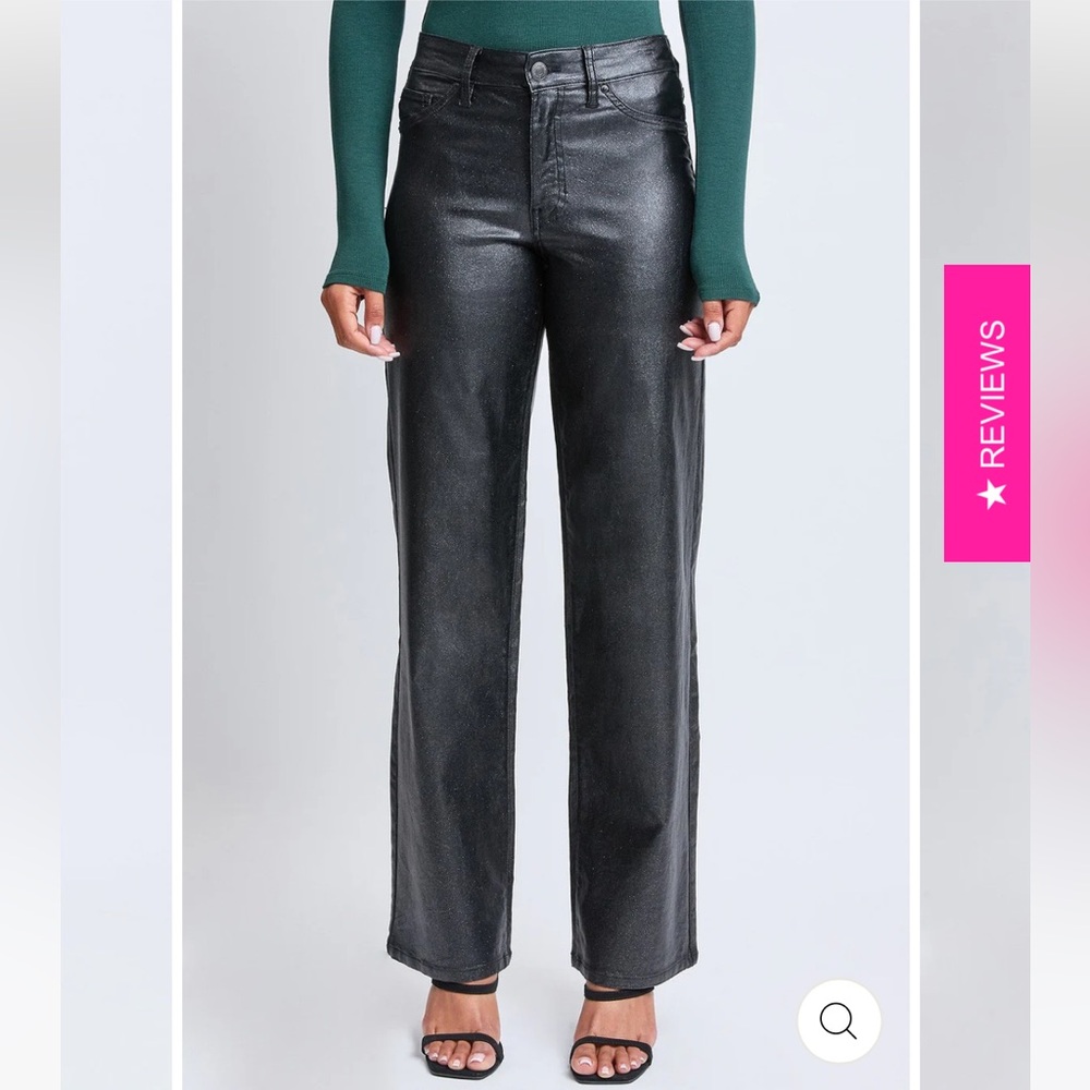 NWT YMI HIGH RISE STRAIGHT LEG METALLIC JEANS